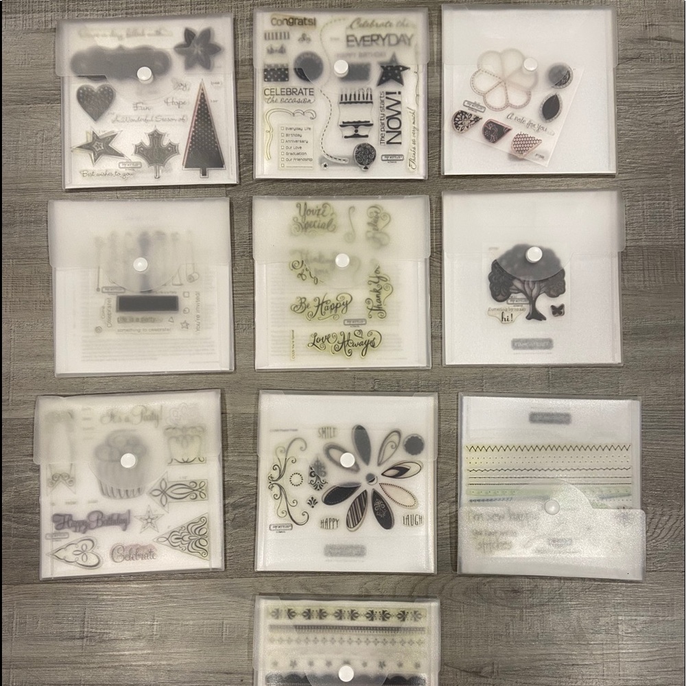 10 sets of Close to My Heart Acrylic Stamps